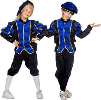 Pietenpak Kind Kobalt/Zwart Luxe Blauw