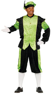 Pietenpak roetveeg Piet - groen/zwart - pieten verkleed kostuum 3-delig - unisex