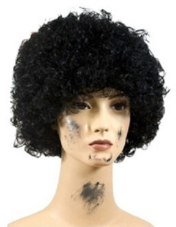 Pietenpruik - zwart - krullen - sint en piet - sinterklaas - dames/heren