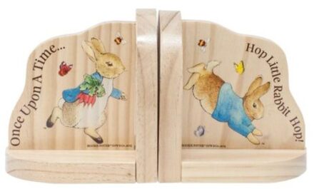 Pieter konijn boekenstandaard, formaat 15 cm.