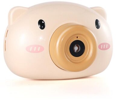Piggy Bubble Machine Outdoor Cartoon Elektrische Automatische Licht Muziek Bellen Blazen Meisje Bubble Camera Speelgoed