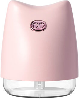 Piggy Luchtbevochtiger Mini Ultrasone Luchtbevochtigers Led Nachtlampje Aroma Essentiële Olie Diffuser USB Fogger Auto Luchtverfrisser roze