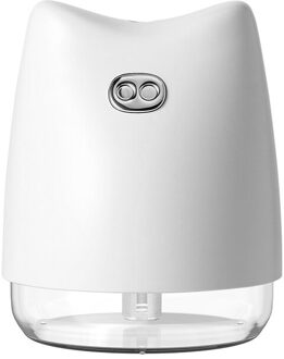 Piggy Luchtbevochtiger Mini Ultrasone Luchtbevochtigers Led Nachtlampje Aroma Essentiële Olie Diffuser USB Fogger Auto Luchtverfrisser wit