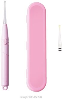 Pijnloos Oor Schoonmaken Tool Voor Volwassenen Kids Oor Wax Verwijderen Cleaner Elektrische Vacuüm Oorsmeerhaakje Met Led Licht N27 20 roze