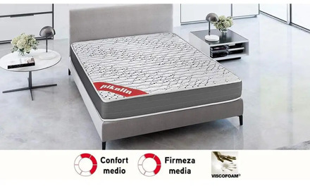 PIKOLIN, Sigeo, HR foam mattress viscoelastic, reversible, highest quality, young, comfort and firmly half, Alt 22 cm