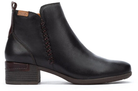 Pikolinos Enkellaars met leren details Pikolinos , Black , Dames - 40 Eu,37 Eu,35 Eu,36 EU