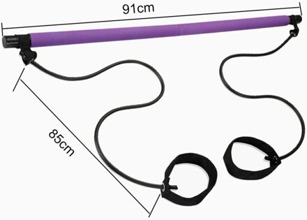 Pilates Bar Stok Met Voldoende Duurzaamheid En Taaiheid Met Weerstand Band Voor Gym Thuis Fitness Body Workout Sport 05
