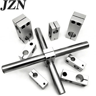 Pillar fixing clamp vertical fixed diameter fastening aluminum alloy optical axis cross block steel pipe fixing bracket connecti