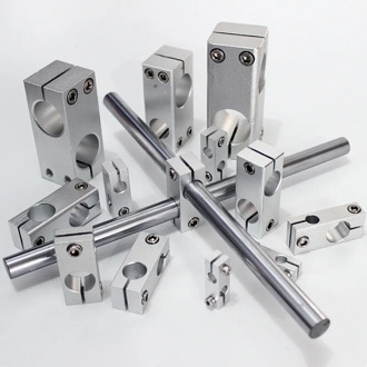 Pillar fixing clamp vertical fixed diameter fastening aluminum alloy optical axis cross block steel pipe Tighten bracket