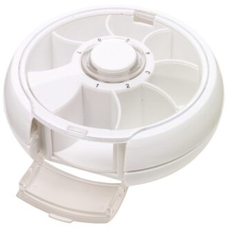 Pillen/medicijnen box/doos week 7-vaks - Pillendozen/pillenboxen - Pillendoosjes Wit