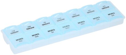 Pillen/medicijnen box week ochtend/avond Nederlands - Pillendoosjes