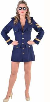 Piloot & Luchtvaart Kostuum | Juffrouw Zijwind Boeing Piloot | Vrouw | Large | Carnaval kostuum | Verkleedkleding