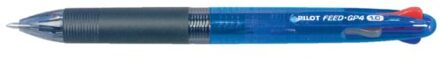 Pilot Balpen PILOT Begreen Feed 4kleuren GP4 blauwe houder 0.32mm Zwart