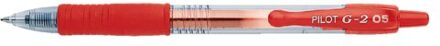 Pilot G-2 – Gel Ink Rode Rollerball pen – Fine Tip