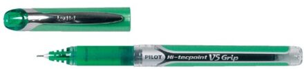 Pilot Roller Hi-tecpoint V5 En V7 Grip V5, 0,3 Mm, Groen