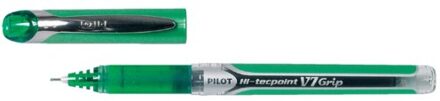 Pilot Roller Hi-tecpoint V5 En V7 Grip V7, 0,4 Mm, Groen