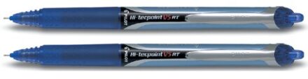 Pilot Roller Hi-tecpoint V5 En V7 Retractable V5, Schrijfbreedte 0,25 Mm, Blauw