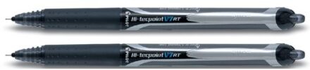 Pilot Roller Hi-tecpoint V5 En V7 Retractable V7, Schrijfbreedte 0,35 Mm, Zwart