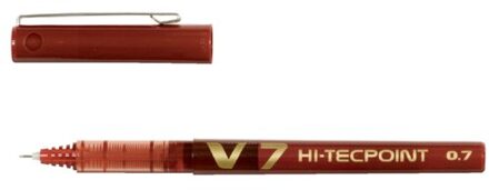 Pilot Roller Hi-tecpoint V7 Schrijfbreedte 0,4 Mm Rood