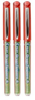 Pilot Rollerball Pen BX-GR5-BG 3Pcs Weibao 0.5Mm Water Pen Schrijven Glad Grote Inkt Bedrag Leren Levert Rollerball Pen blauw
