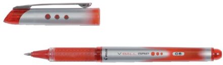 Pilot Rollerpen pilot v-ball grip fijn rood