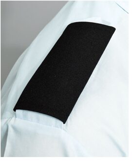 Piloten Epauletten - zwart - set van 2 - voor op een overhemd