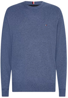 Pima Cotton Cashmere Sweater Heren blauw