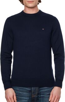 Pima Cotton Cashmere Sweater Heren navy - M