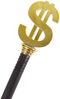 Pimp Wandelstok met Dollarteken Multikleur - Print