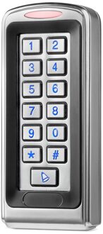 Pin Alleen, EM4100 Waterdichte Outdoor Standalone Toegangscontrole Backlit Metalen Lichtgevende Toetsenbord