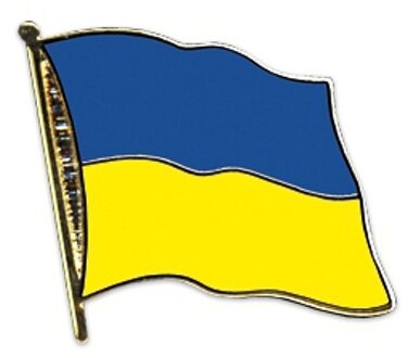 Pin broche/speldje vlag Oekraine 20 mm Multi