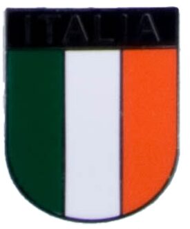 Pin broche van vlag Italie 2 x 1.5 cm Multi