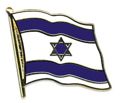 Pin/broche vlag Israel 20 mm