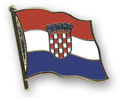 Pin broche Vlag Kroatie 20 mm Multi