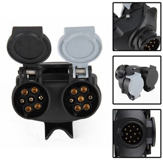 Pin Connector Auto Accessoires Connector Plug 13 Pin naar 7 Pin Trailer Licht Boord Extension Adapter Socket Plug Caravan Towing