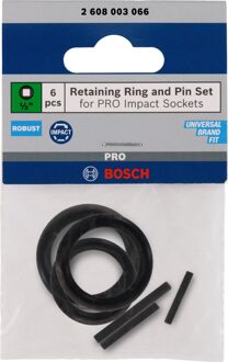 Pin en ring 1/2" krachtdoppen | 6 stuks - 2608003066