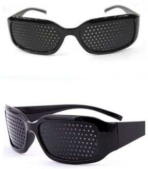 Pin Hole Bril Eye Vision Care Wearable Corrigerende Bril Verbeteraar Stenopeic Pinhole Verlichten Vermoeidheid Eye Bescherming Kleur