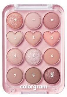 Pin Point Eyeshadow Palette - 4 Types #01 Peach + Coral