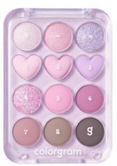 Pin Point Eyeshadow Palette - 4 Types #03 Pink + Lavender