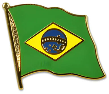 Pin Vlag Brazilie