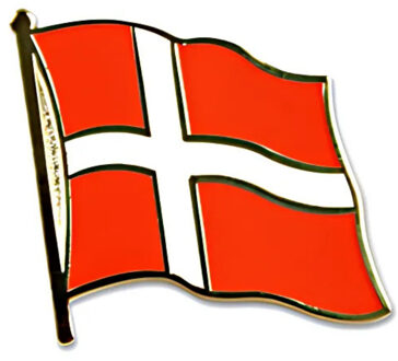Pin Vlag Denemarken - 2 cm - vlaggen speldje - supporter - mini broche Multi