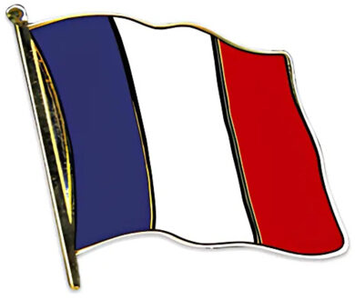 Pin Vlag Frankrijk - 2 cm - vlaggen speldje - supporter - mini broche Multi