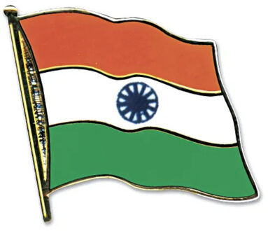 Pin Vlag India - 2 cm - vlaggen speldje - supporter - mini broche
