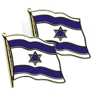 Pin Vlag Israel - 3x stuks - 2 cm - vlaggen speldje - supporter - mini broche
