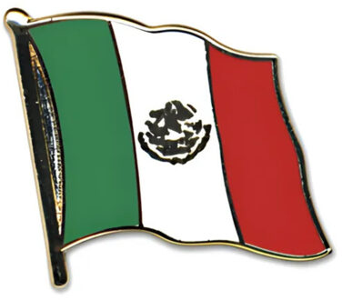 Pin Vlag Mexico - 2 cm - vlaggen speldje - supporter - mini broche Multi