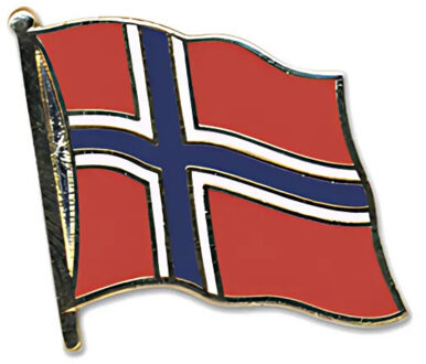 Pin Vlag Noorwegen - 2 cm - vlaggen speldje - supporter - mini broche Multi