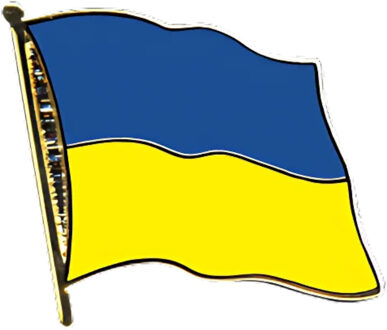 Pin Vlag Oekraine - 2 cm - vlaggen speldje - supporter - mini broche
