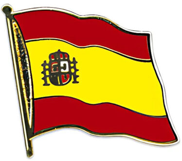 Pin Vlag Spanje - 2 cm - vlaggen speldje - supporter - mini broche
