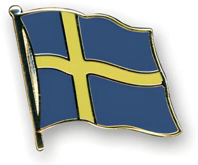 Pin Vlag Zweden - 2 cm - vlaggen speldje - supporter - mini broche