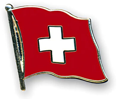 Pin Vlag Zwitserland - 2 cm - vlaggen speldje - supporter - mini broche